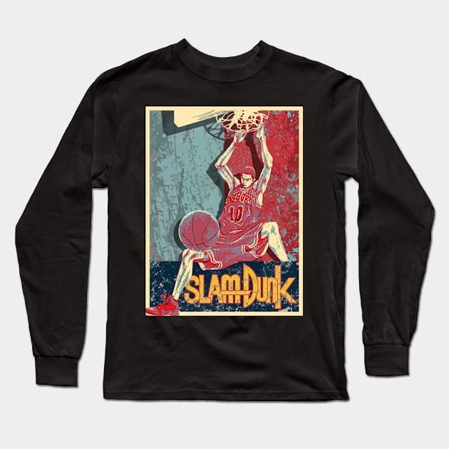 Slamdunk Long Sleeve T-Shirt by DeathAnarchy